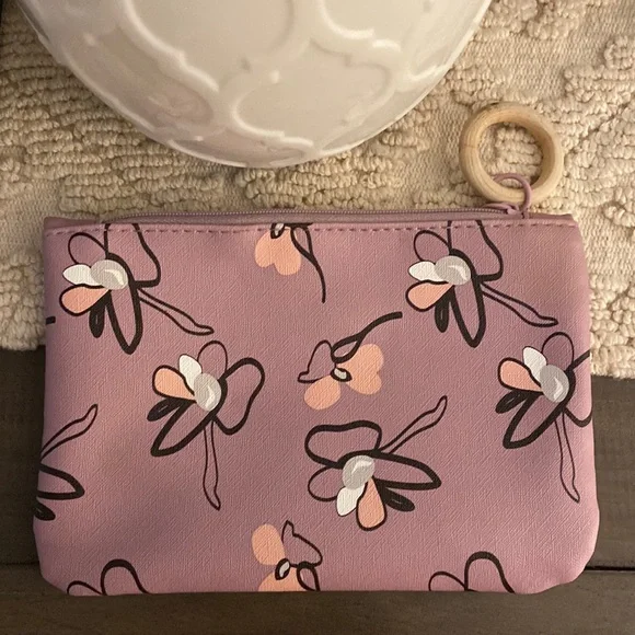 IPSY floral mauve pouch - Picture 1 of 2